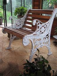 Old Rusty Bench Redo Wrought Iron Bench Cast Iron Garden Bench Metal Outdoor Bench