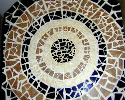 Tile Mosaic Table Artist Mackenzie Miller Gores Mosaique Plateau