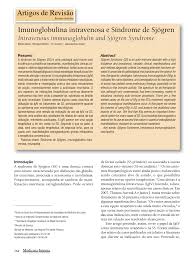 PDF) Intravenous immunoglobulin and Sjögren Syndrome