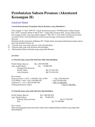 Maka obligasi diharapkan dapat dijual pada. Contoh Soal Dan Jawaban Tentang Pencatatan Penerbitan Saham
