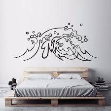 Our wall quotes™ decals are carefully crafted using the industry's highest quality matte finish indoor vinyl film. Nautical Design Wall Sticker Ocean Wave Vinyl Wall Decal Surf Art Home Bedroom Decor Beach Theme Sea Waves Wall Murals Ay1494 Wall Stickers Aliexpress