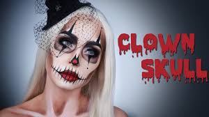 Découvrez 40 modèles de maquillage clown, afin de devenir la star d'halloween, effrayante comme. Clown Skull Maquillage Halloween Youtube
