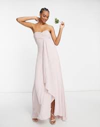 Tfnc asos | wrap front blush pink bridesmaid dress. Tfnc Wedding Wrap Maxi Dress Shop The World S Largest Collection Of Fashion Shopstyle