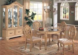 Leather and dining room furniture sets are not two things that you might traditionally associate together, but they can work in a complementary style. Whitewash Finish Traditional 5pc Dining Set W Optional Curio