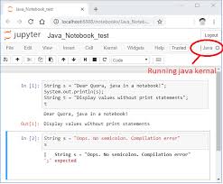 How Do I Configure The Kernel While Ijava To Use Jupyter Notebook For Java Codes Stack Overflow