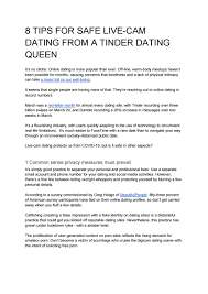 He saw my profile on the ultimate love machine, sent me a message, i sent him a message back, we went out for two weeks, we talked and texted for weeks after, dufault told huffpost. 8 Tips For Safe Live Cam Dating From A Tinder Dating Queen By Lblog Issuu