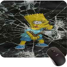 The simpsons has been running for almost 30 years, so it's inevitable that some themes that crop up in the show might occur in real life. Mousepad Bart Simpson Desenho Infantil Simpsons Tv No Shoptime