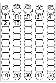 Numbers to 50 by nsweeting: 1 50 Number Charts To Print Activity Shelter