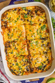 Our 5 ingredient ground beef enchilada casserole is ready in no time with ingredients found in your own pantry. Beef Enchilada Casserole Simple Joy