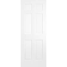 Solid Wood Interior Door Slab 6 Panel Primed 28 X 80 In 2021 Solid Wood Interior Door Doors Interior Wood Doors Interior