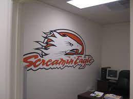 Harley Screamin Eagle Logo I Painted In My Office In 2006 Harley Davidson Logo Harley Painting