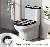 LLLGSH Set di 2 copriwater Personalizzato, Copriwater e Coperchio del  Serbatoio del WC Set di 2 Personalizzati, Set di copriwater per Bagno ...