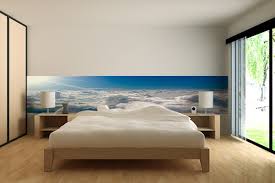 Lé de papier peint facile et rapide à poser. Frise Murale Cumulus