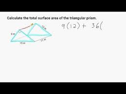 First of all we need to calculate the area of the triangle. How To Work Out The Surface Area Of A Triangular Prism Topic Play