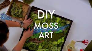 This way there's absolutely no upkeep and no worry about water damaging the frame (as live moss requires moisture). Keppellandfolks Diy Moss Art Youtube