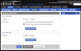 Mac Address Filtering In Dd Wrt The Silicon Underground Mac Address Filters Wireless Service