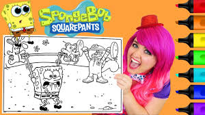 You can return the item for any reason in new and unused condition: Coloring Spongebob Sandy Giant Coloring Book Page Colored Markers Prismacolor Kimmi The Clown Youtube