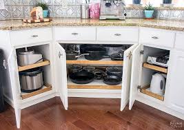 Construct Under Cabinet Slide Out Shelves Knockoffdecor Com Slide Out Shelves Kitchen Design Diy Building Kitchen Cabinets