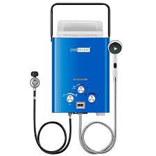 Depending on the manufacturer, you will use a vent kit when installing a tankless gas water heater. Buy Vivohome 1 6gmp 6l Portable Outdoor Digital Display Propane Gas Tankless Water Heater Overheating Protection Rv Camping Water Heater Easy To Install Blue Online In Indonesia B091gd2gs8