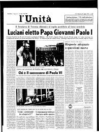 Risposte adeguate a questioni nuove Chi è il successore di Paolo VI