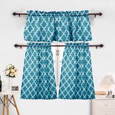 3 pieces kitchen curtains set moroccan