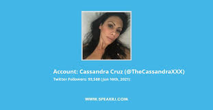 Cassandra Cruz Twitter Followers Statistics / Analytics - SPEAKRJ Stats