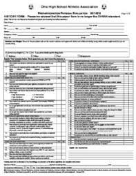 The file gives you a complete idea on how to structure your own form although you can use it as is to save time. Sport Physical Form Cardinal Mooney High School