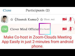 Maybe you would like to learn more about one of these? Co Host In Zoom App Zoom App Me Co Host Kaise Banaye Making Co Host In Zoom App From Android Phone Youtube
