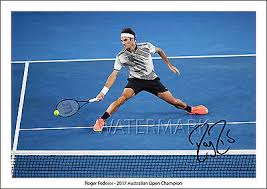 Rafael nadal took sole ownership of one record when he claimed a 12th french open title on sunday but says matching roger federer's haul of 20 grand slams will not become an obsession. Roger Federer Rafa Nadal Signed Print Poster Photo Australian Open Final Tennis Ebay