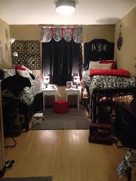Black And Red Dorm Room Ideas Red Black And White Dorm Room College Life College Dorm Life Perfect White Dorm Room Dorm Room Necessities Dorm Room Essentials List