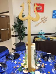 God Poseidon Table Decoration Percy Jackson Elegant Table Senior Serve Decoracao Grega Mitologia Grega Festa