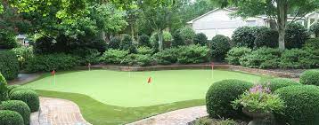 Dig holes for your backyard. Backyard Putting Greens In Charlotte Nc Artificial Golf Grass