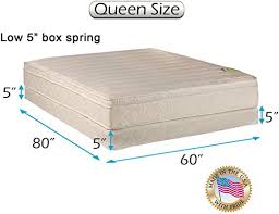 Dream Sleep Comfort Pedic Pillowtop Eurotop Firm Mattress Amp Low 5 Quot Profile Box Set With Mattress Pr In 2020 Mattress Box Springs Mattress Twin Mattress Size