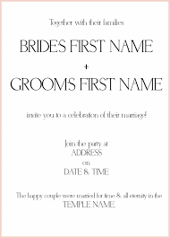 11 Top Risks Of Example Of Wedding Reception Invitation Wording Example Of Lds Wedding Invitations Wedding Invitation Etiquette Wedding Reception Invitations