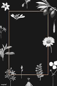 Download Premium Vector Of Blank Floral Frame Design Vector 1201124 In 2020 Frame Design Floral Cards Framed Wallpaper