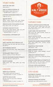 Menu The Malt House Craft Beer Cocktail Malt Beer Cocktails