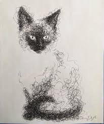 A Simple Half Hour Sketch That I Did Last Year My First Dip Into Scribble Art Drawing In 2021 Scribble Art Scribble Drawings Scribble Drawing