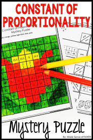Constant Of Proportionality Activity Worksheet Printable And Digital Maths Activities Middle School Middle School Math Math Games Middle School