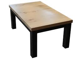 Très joli table basse en fer de couleur grise patiné anthracite. Nos Tables Basses En Bois Massif Table Loft Fer Basse Chene Massif