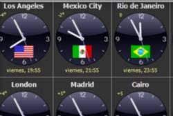 Diferencia horaria, hora y fecha local en las diferentes zonas horarias. Reloj Mundial Para Saber Hora Actual World Time Zone