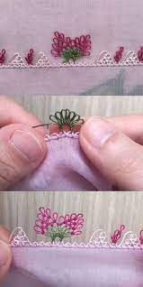 Modasi Hic Gecmeyen Minik Cicekler Igne Oyasi Yazma Kenari Boncuk Tig Isleri Baby Knitting Patterns