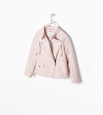 Zara Collection Ss15 Pink Faux Leather Jacket Cazadora Para Ninos Moda Para Ninas Moda