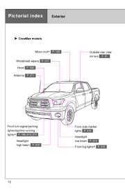2012 Toyota Tundra Pictorial Index