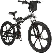 ancheer electric bike folding electric mountain bike with 26 super lightweight magnesium al folding electric mountain bike electric mountain bike folding bike
