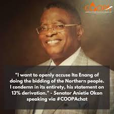 BOOM "I want to openly accuse Ita Enang of doing the bidding of the  Northern people. I condemn in its entirety, his statement