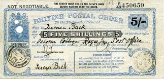 Fill in the pay to the order of line immediately. Postal Order Wikipedia