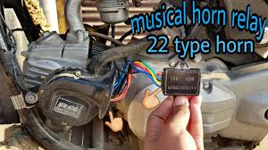 The actual number of the voltage is not terribly important. Musical Horn With 22 Type Tune How To Install Music Horn Relay In Bike Youtube
