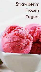 Strawberry Frozen Yogurt Recipe Simplyrecipes Com Recipe Strawberry Frozen Yogurt Frozen Yogurt Recipes Yogurt Recipes