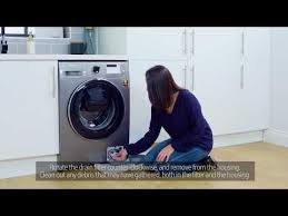 Samsung Washing Machine How To Check The Drain Pump Filter Youtube Washing Machine Clean Your Washing Machine Samsung Washing Machine