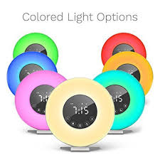 Homelabs Sunrise Alarm Clock Digital Led Clock With 6 Color Switch And Fm Radio For Bedrooms Multiple Nature Sounds Sunset Simulation Touch Control With